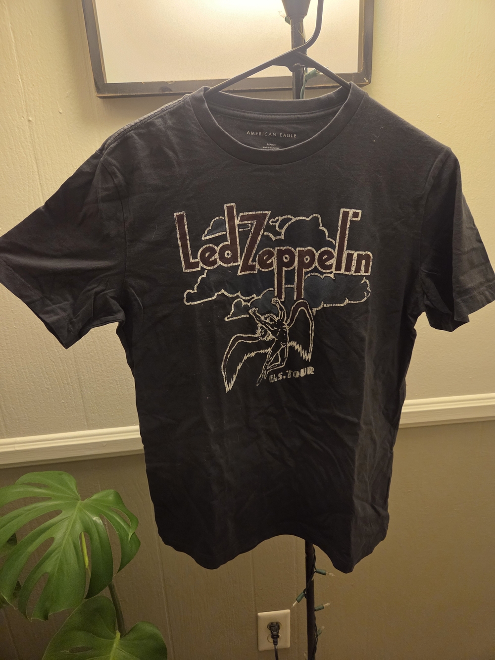 American Eagle Outfitters Black Led Zeppelin Graphic Tee
